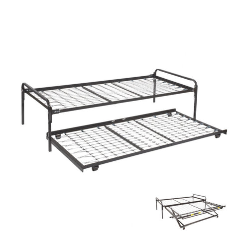 Hi-Riser Complete Bed (33") with Pop-Up Trundle -Mattress Included