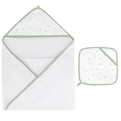 Ely's and co Hooded Towel & Washcloth