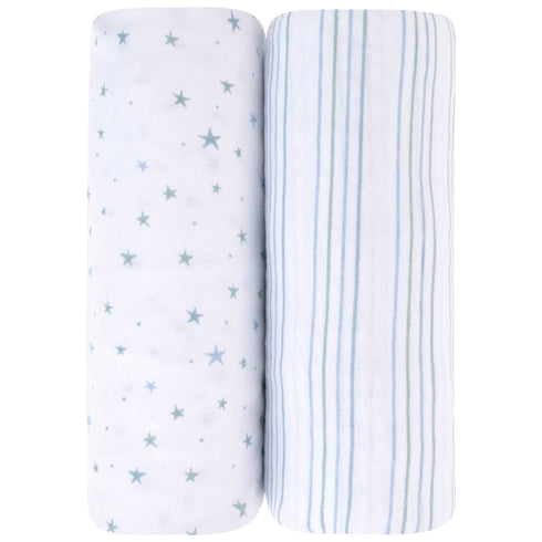 Ely's & Co Jersey Cotton Changing Pad Covers/Cradle Sheet Set