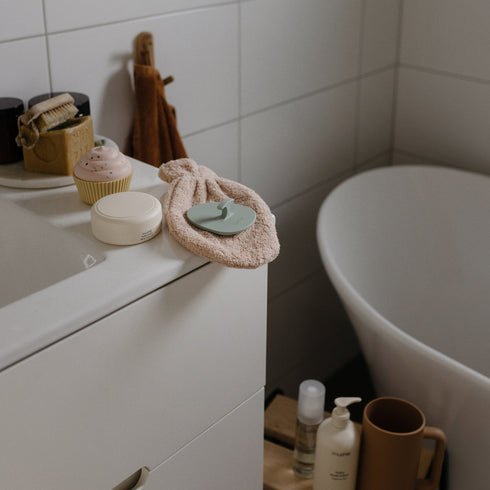 Mushie Silicone Cradle Cap Brush 2-Pack