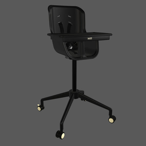 Melo Revel Air High Chair - Black/Brushed Brass