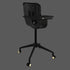 Melo Revel Air High Chair - Black/Brushed Brass