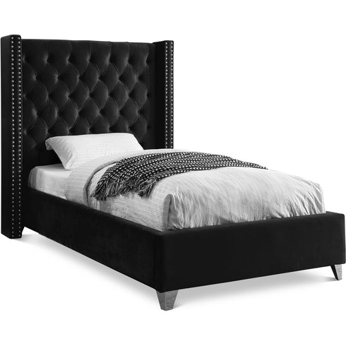 Meridian Furniture Aiden Velvet Bed