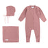 ROMPP Wooden Button Knit Onesie 3 pc Set