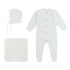 ROMPP Wooden Button Knit Onesie 3 pc Set