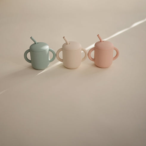 Mushie Silicone Training Cup + Straw