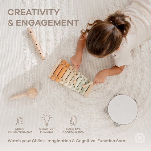 Comfy Cub 4-Piece Kids Musical Instruments for Toddlers