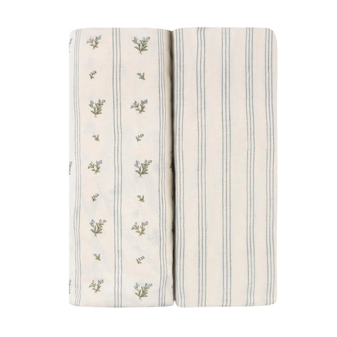 Ely's & Co Jersey Cotton Changing Pad Covers/Cradle Sheet Set