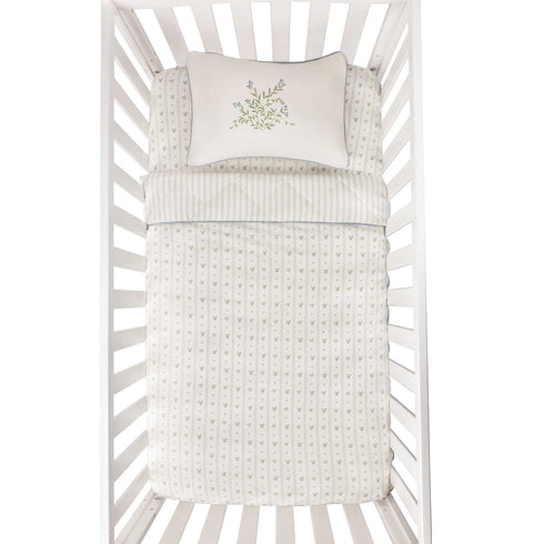 Elys & Co Linear Leaf Crib Set Boys