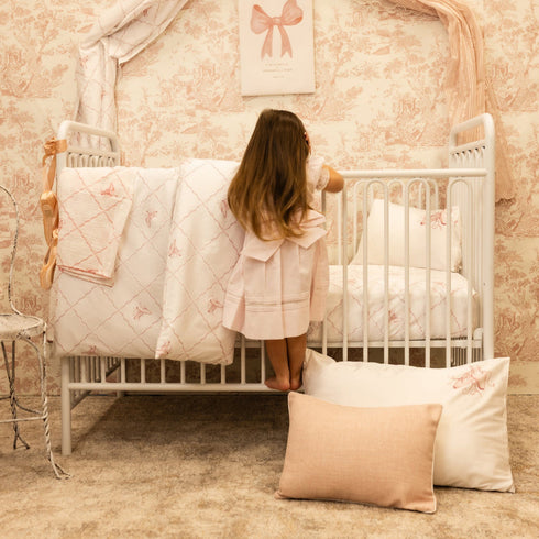 Petite Belle Rose Ballet Crib Set Girls