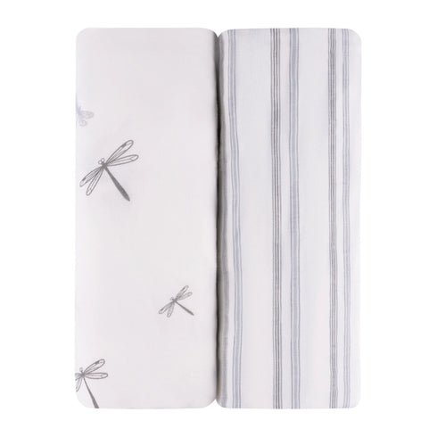 Ely's & Co Jersey Cotton Changing Pad Covers/Cradle Sheet Set