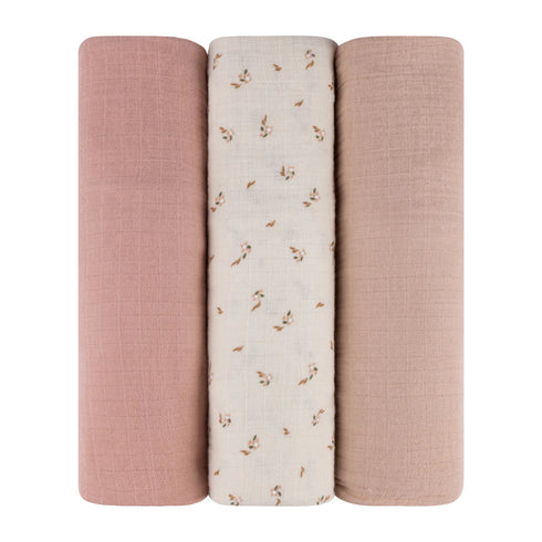 ELY`S & CO. Muslin Swaddle Blankets 3 Pack