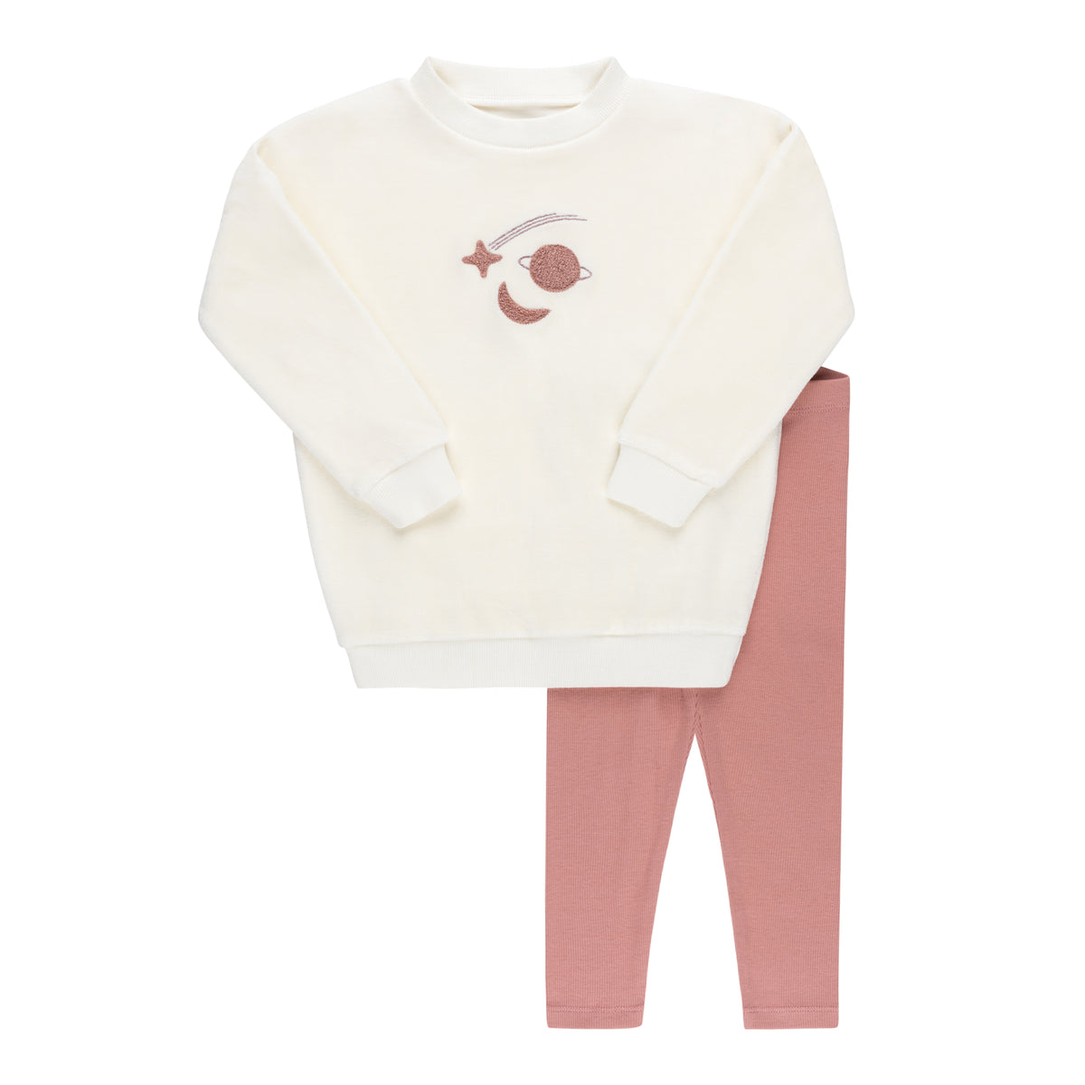 Ely's & Co Velour Celestial 2PC Set - Dusty Pink Ely's & Co Velour Celestial 2PC Set - Dusty Pink