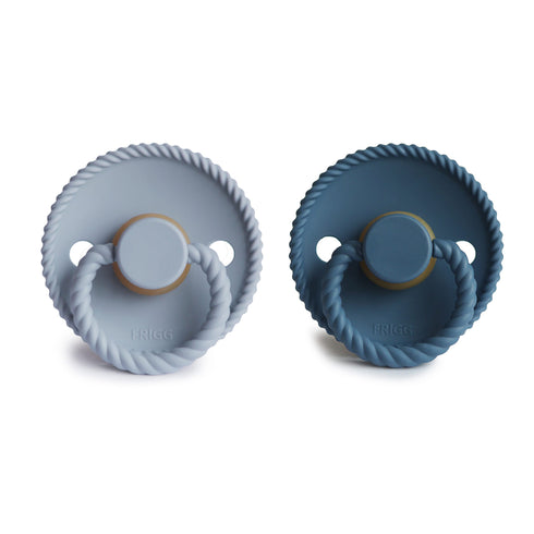 Frigg Rope Natural Rubber Baby Pacifier | 2-Pack