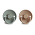 Frigg Rope Natural Rubber Baby Pacifier | 2-Pack