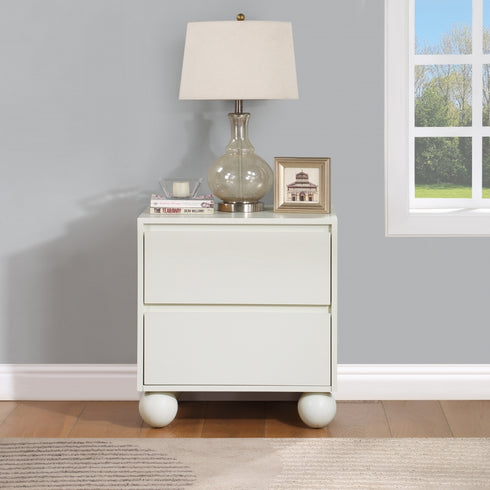 Meridian Furniture Kent Ash Wood Nightstand