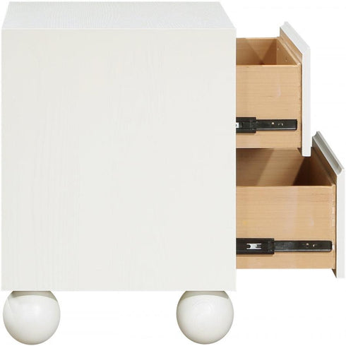 Meridian Furniture Kent Ash Wood Nightstand
