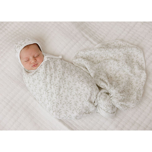 Elys & Co Velour Vine Pattern Collection Swaddle Boys