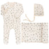 Ely's & Co Brushed Cotton - Elderberry Leaf Collection - Footie with Bonnet