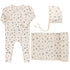Ely's & Co Brushed Cotton - Elderberry Leaf Collection - Footie with Bonnet