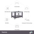 Dream On Me Nest Portable Play Yard With Carry Bag