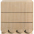 Meridian Furniture Scallop Oak Veneer Nightstand