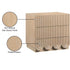 Meridian Furniture Scallop Oak Veneer Nightstand