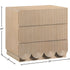 Meridian Furniture Scallop Oak Veneer Nightstand