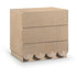 Meridian Furniture Scallop Oak Veneer Nightstand