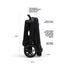 Joolz Hub2+ Chassis and Seat Space Black
