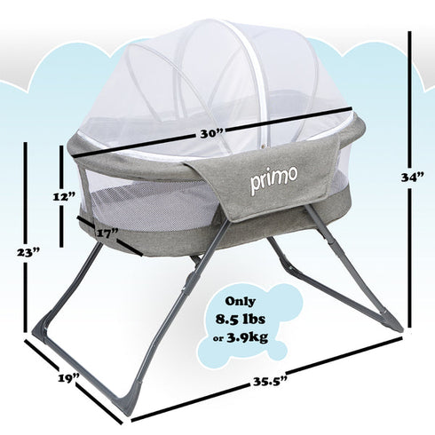 Primo Cocoon Deluxe Folding Indoor & Outdoor Travel Bassinet