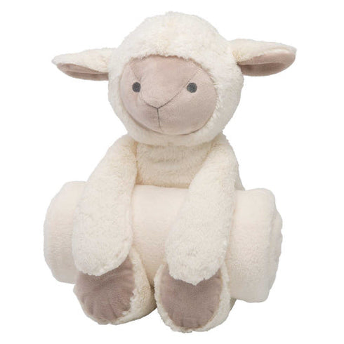 Elegant Baby Bedtime Huggie Plush Toy with Blanket
