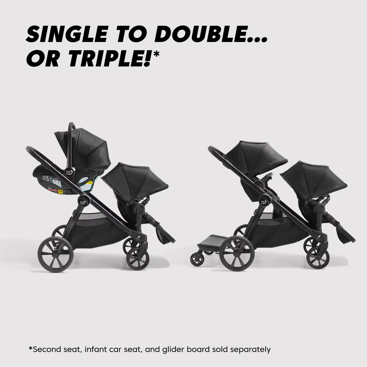 Baby Jogger Harbor Grey City Select 2 Eco Stroller