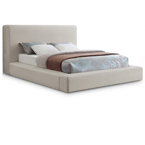 Meridian Furniture Devin Linen Textured Fabric Bed