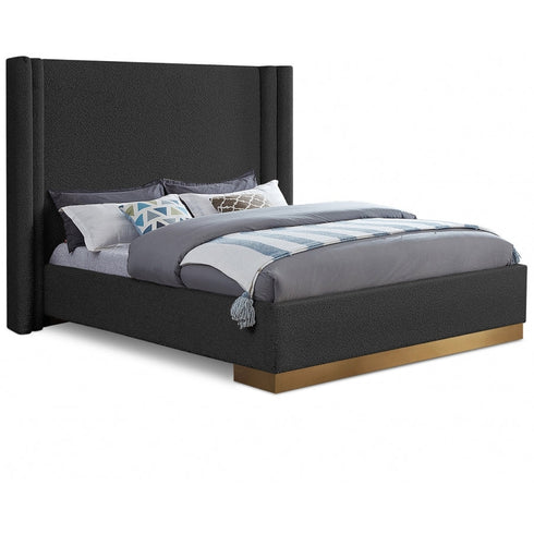 Meridian Furniture Halton Boucle Fabric Bed