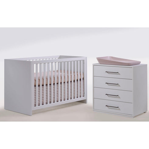 Tulip Contempo Crib with 4 Drawer Dresser