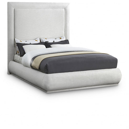 Meridian Furniture Brooke Linen Textured Fabric Bed
