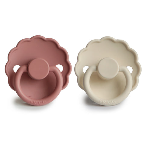 FRIGG Daisy Night Silicone Baby Pacifier | 2-Pack