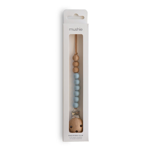 Mushie Silicone Pacifier Clip | Eva