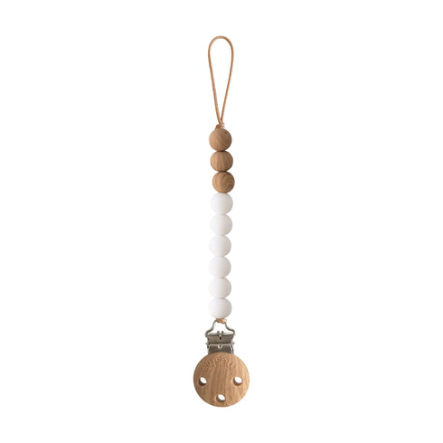 Mushie Silicone Pacifier Clip | Eva