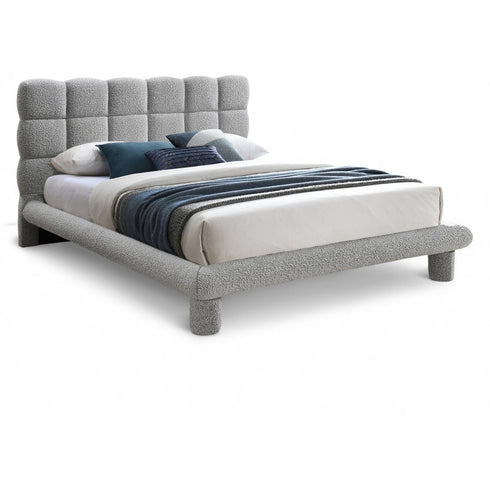 Meridian Furniture Deco Boucle Fabric Bed