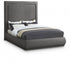 Meridian Furniture Brooke Linen Textured Fabric Bed