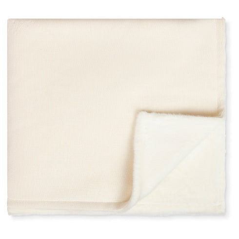 Daisy Luxury Knit Fur Blanket