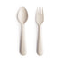 Mushie Dinnerware Fork and Spoon Set