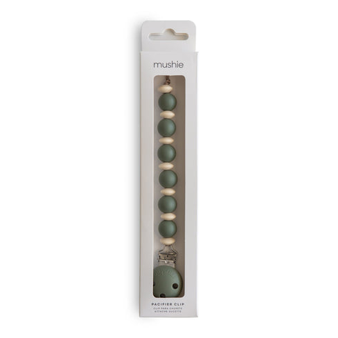 Mushie Silicone Pacifier Clip | Luna