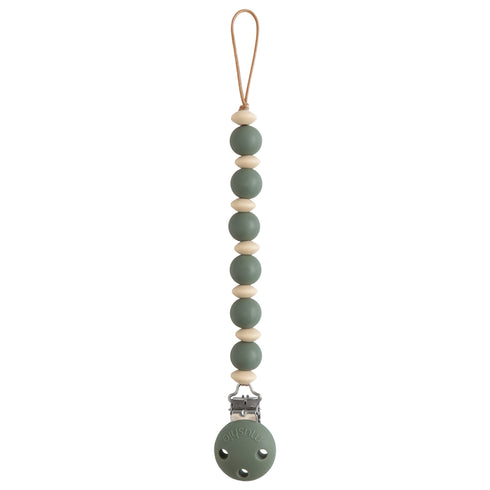Mushie Silicone Pacifier Clip | Luna