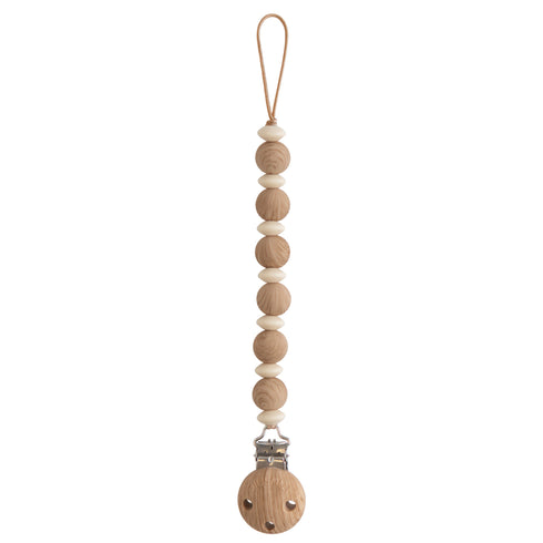 Mushie Silicone Pacifier Clip | Luna