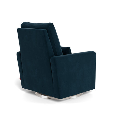 Monte Design Matera Glider Recliner Performance Velvet, Brushed Cotton Linen