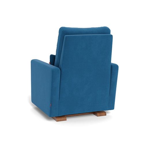 Monte Design Matera Glider Recliner Performance Velvet, Brushed Cotton Linen