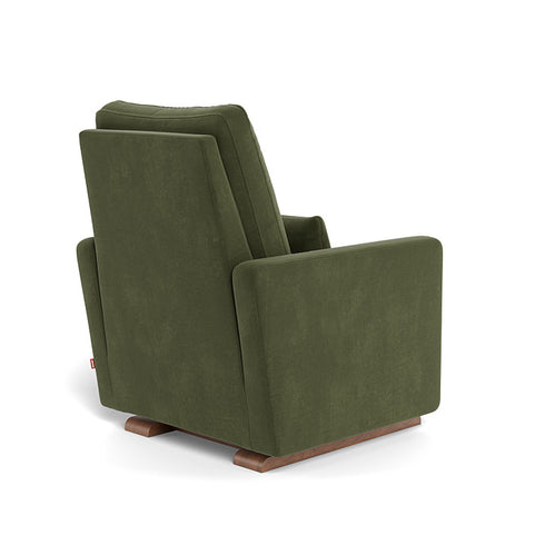 Monte Design Matera Glider Recliner Performance Velvet, Brushed Cotton Linen